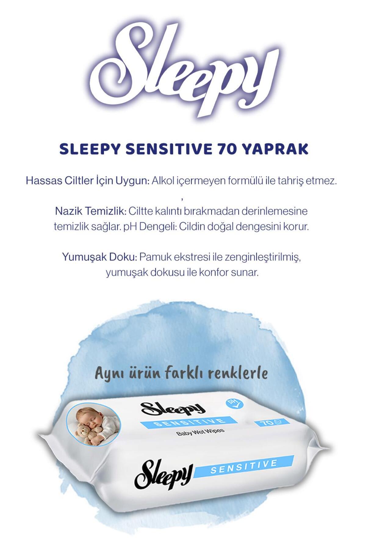 48 AL 44 ÖDE Sensitive Bebek Islak Mendili 70'li ve Rosie Pamuk Hediye