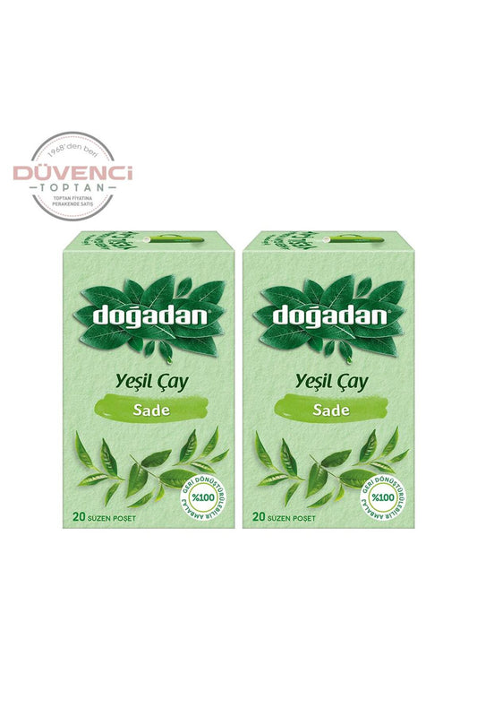 Yeşil Çay Sade 20'li x 2 Adet