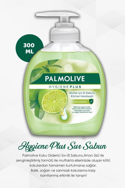 6'lı Set Palmolive Hygiene Plus Koku Giderici Sıvı Sabun 300 ml ve ROSIE