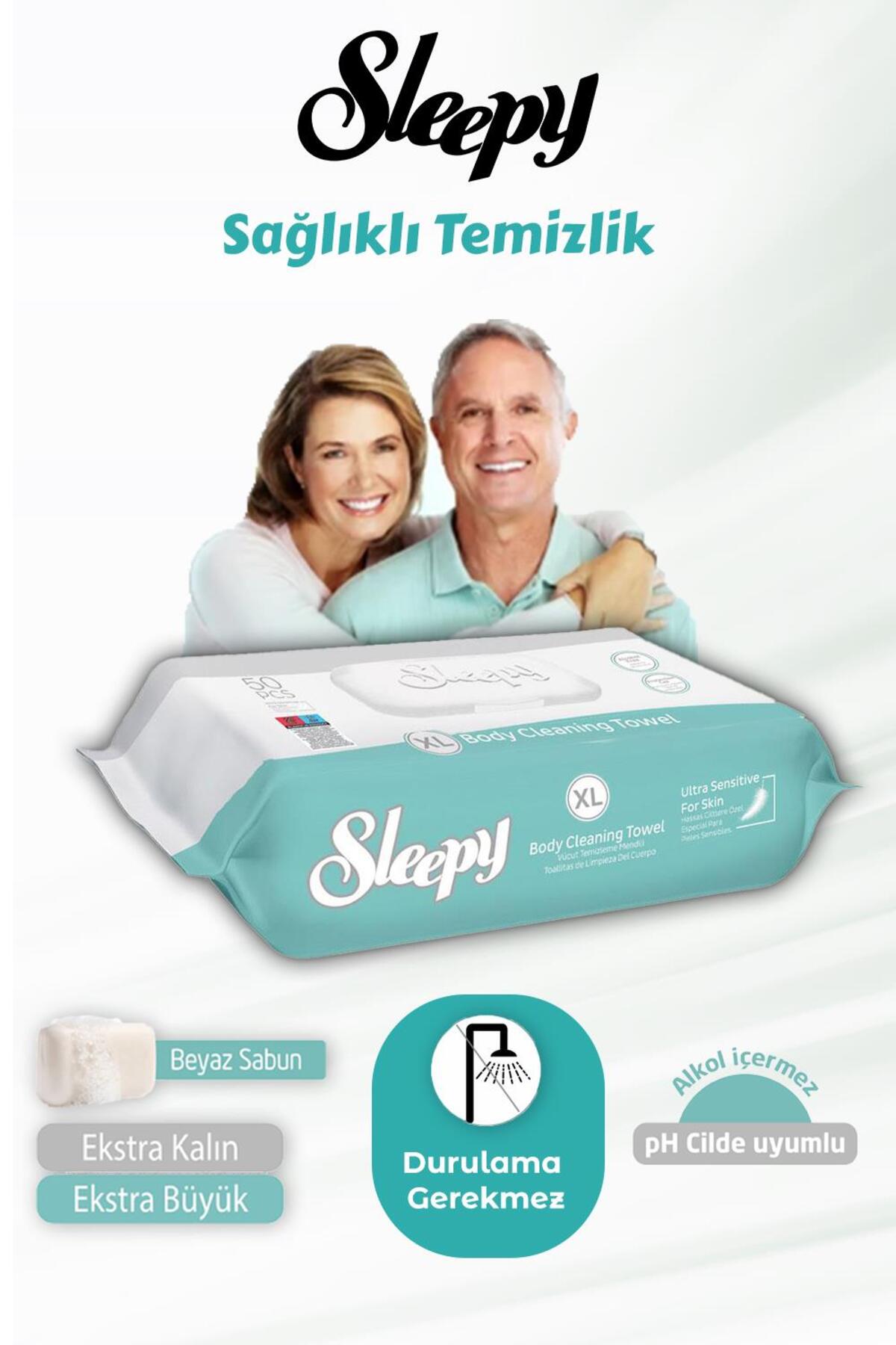 14 AL 12 ÖDE Vücut Temizleme Mendili Xl 50"li