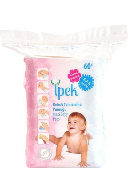 Maxi Bebek Temizleme Pamuğu 60 Lı 6 Paket