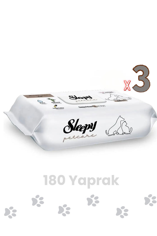 Evcil Hayvan Islak Havlusu 3 Paket 180 Yaprak