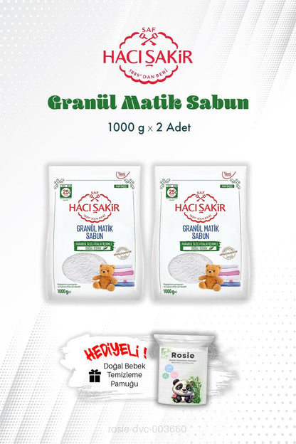 Granül Matik Çamaşır Deterjanı 1000 gr X2 ve ROSIE