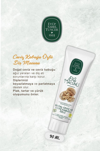 Zencefil, Karanfil, Himalaya, Aloe Vera, Ceviz ve Kabuğu 90 ml Diş Macun Seti ve Rosie