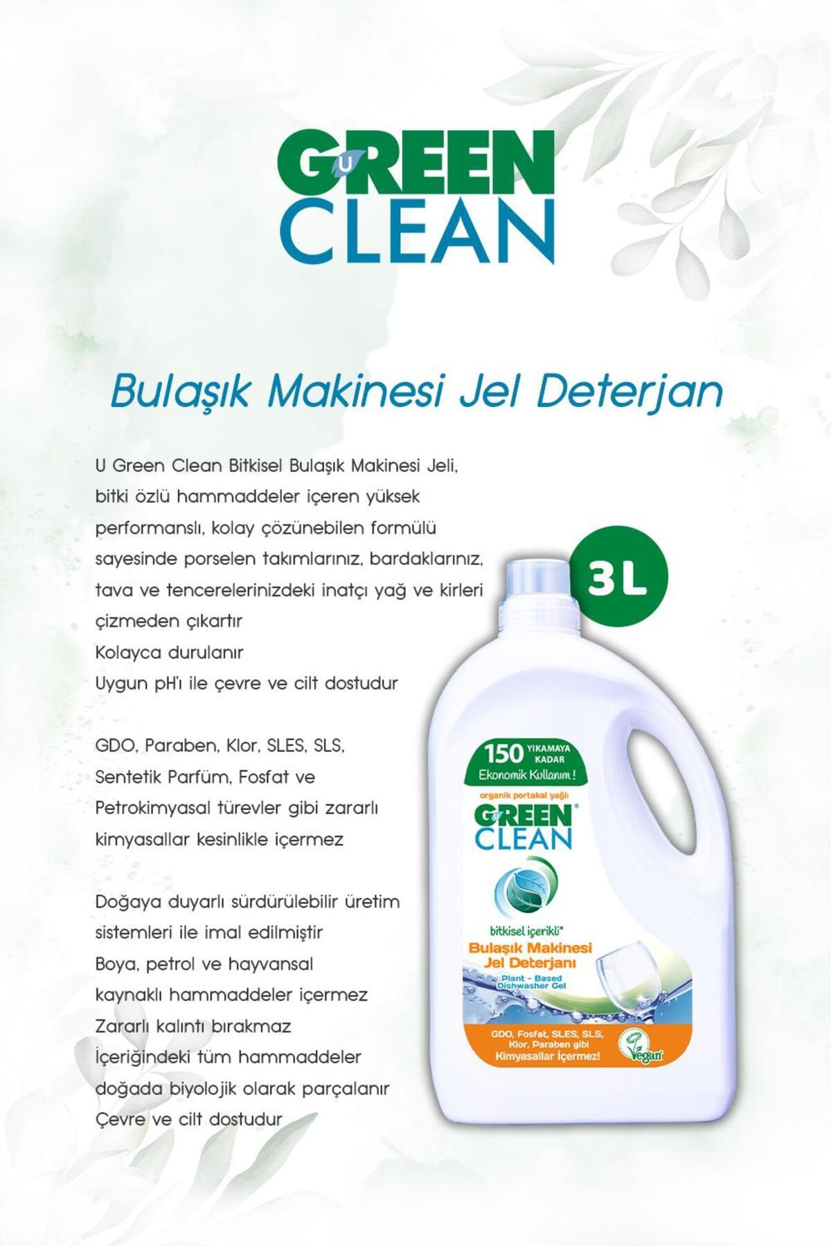 2.75 L Çok Amaçlı Tem. & Bulaşık Mak. Jel Deterjan 3L ve Rosie pamuk hediye