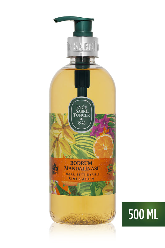 Bodrum Mandalinası Doğal Zeytinyağlı Sıvı Sabun 500 ml