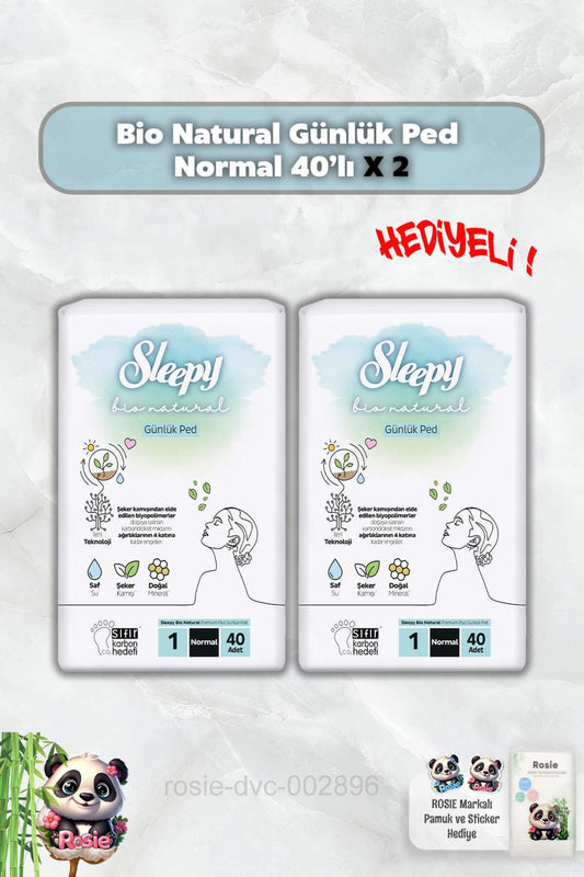 Bio Natural Günlük Ped Normal 40'lı X 2 ve Rosie