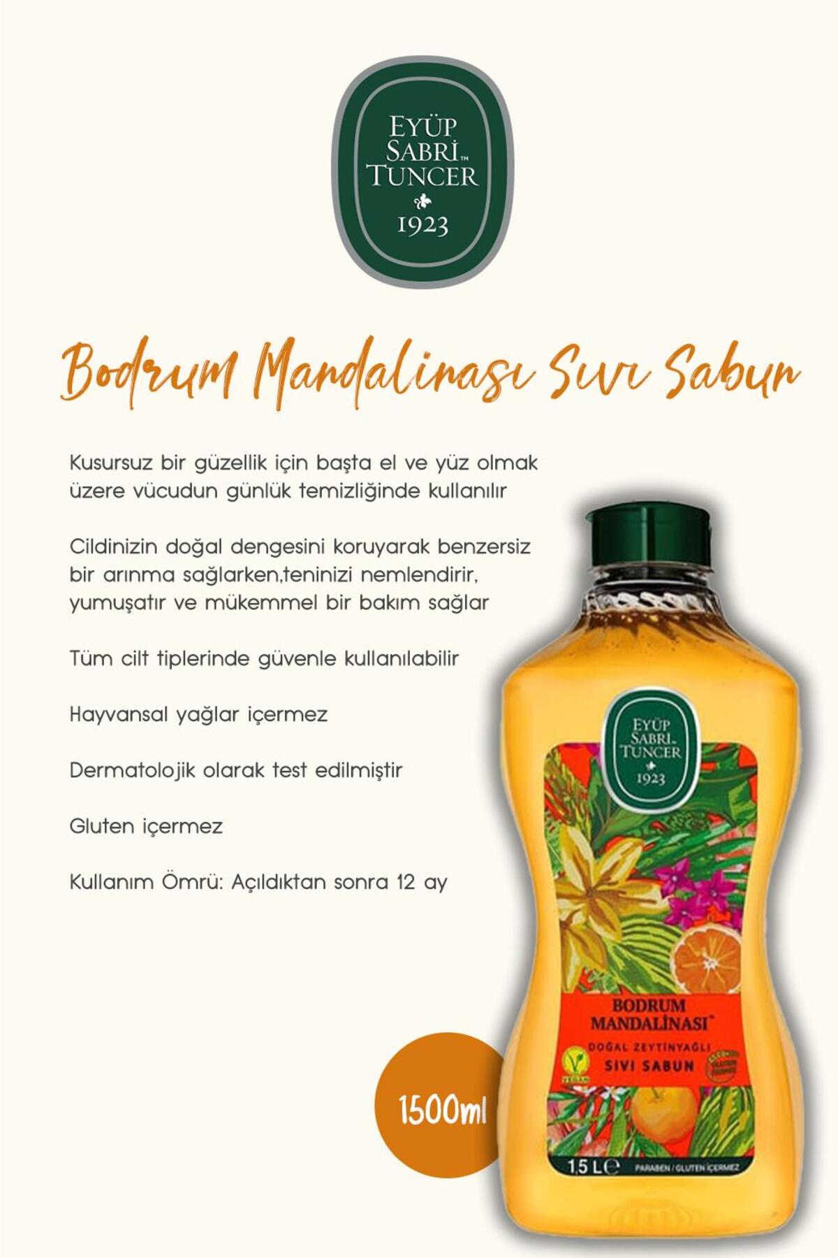 1500 ml Sıvı Sabun, Köpük Sabun 500 ml, Kolonya 400 ml Bodrum Mandalina ve Rosie Hediye
