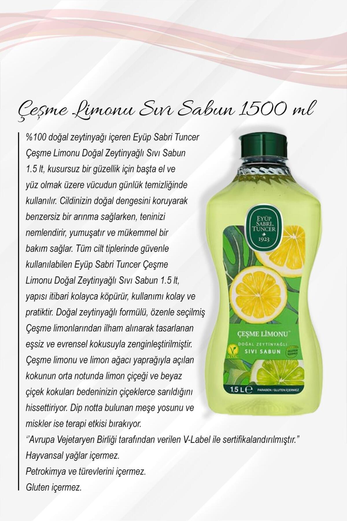 5 Al 4 Öde Zeytinyağlı Çeşme Limonu Sıvı Sabun 1500 ML ve Rosie Pamuk