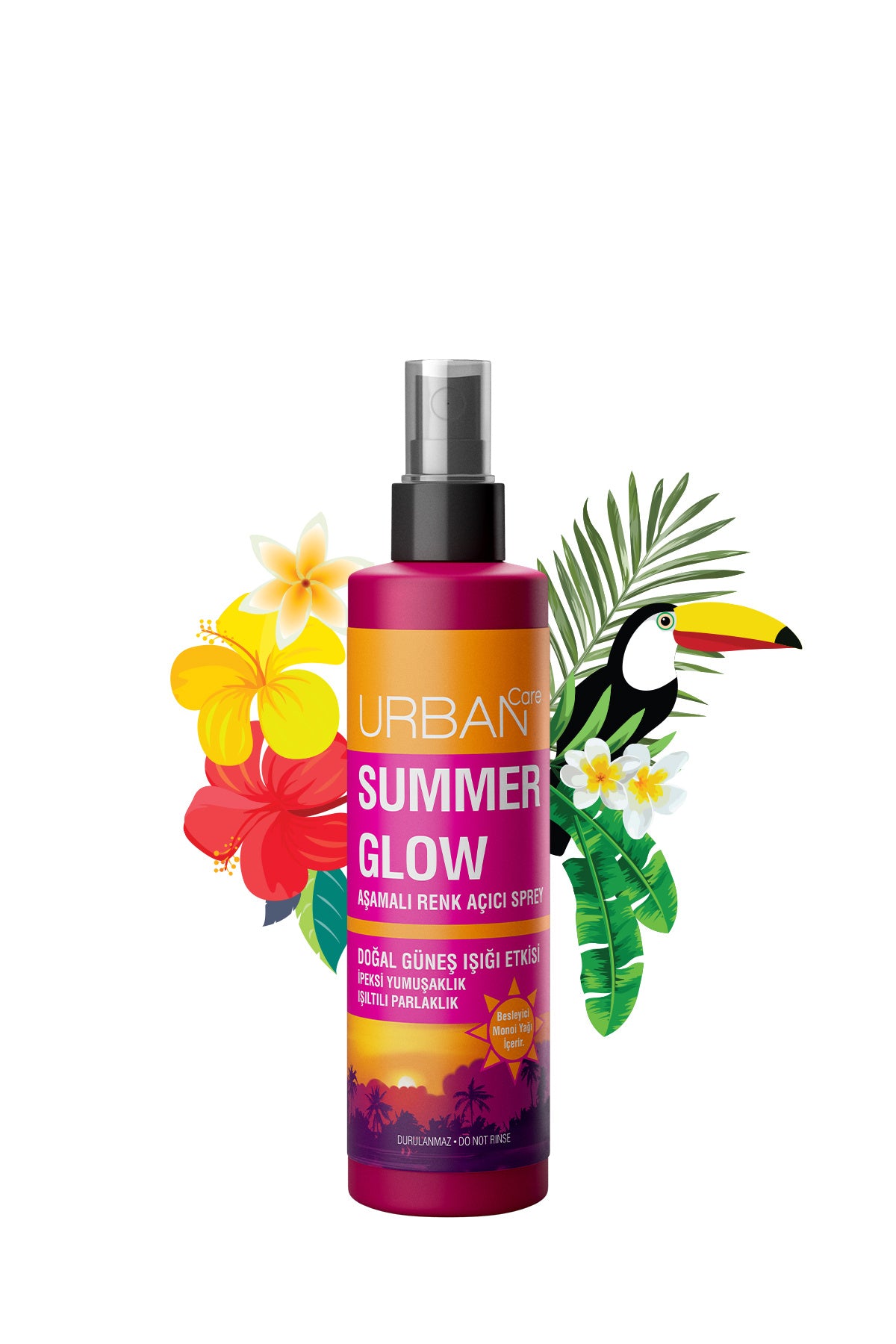 Summer Glow Aşamalı Renk Açıcı Saç Spreyi-150ml-vegan