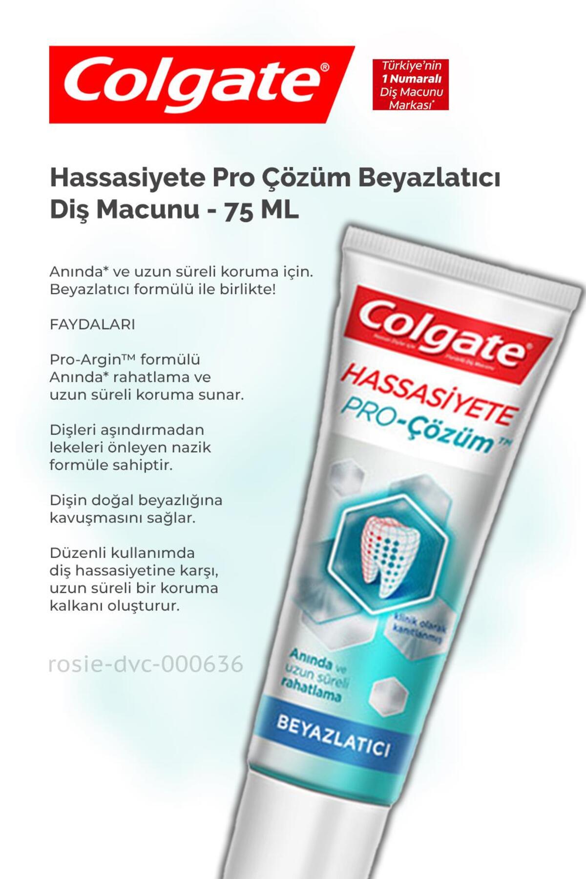 Hassasiyete Pro Çözüm Beyazlatıcı 75 ml, Extra White 2 x 75 ml Diş Macunu ve ROSIE
