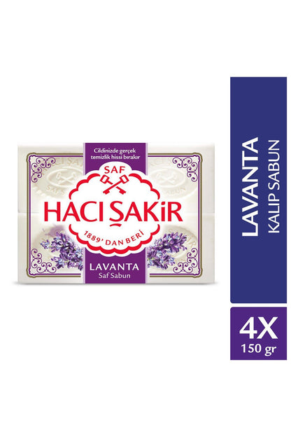 Lavanta Beyaz Kalıp Sabun 4X150G 3 ADET