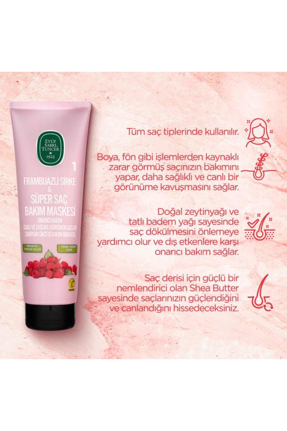 6 AL 5 ÖDE Eyüp Sabri Tuncer Frambuazlı Sirke Bakım Maskesi 250 ml ve ROSIE