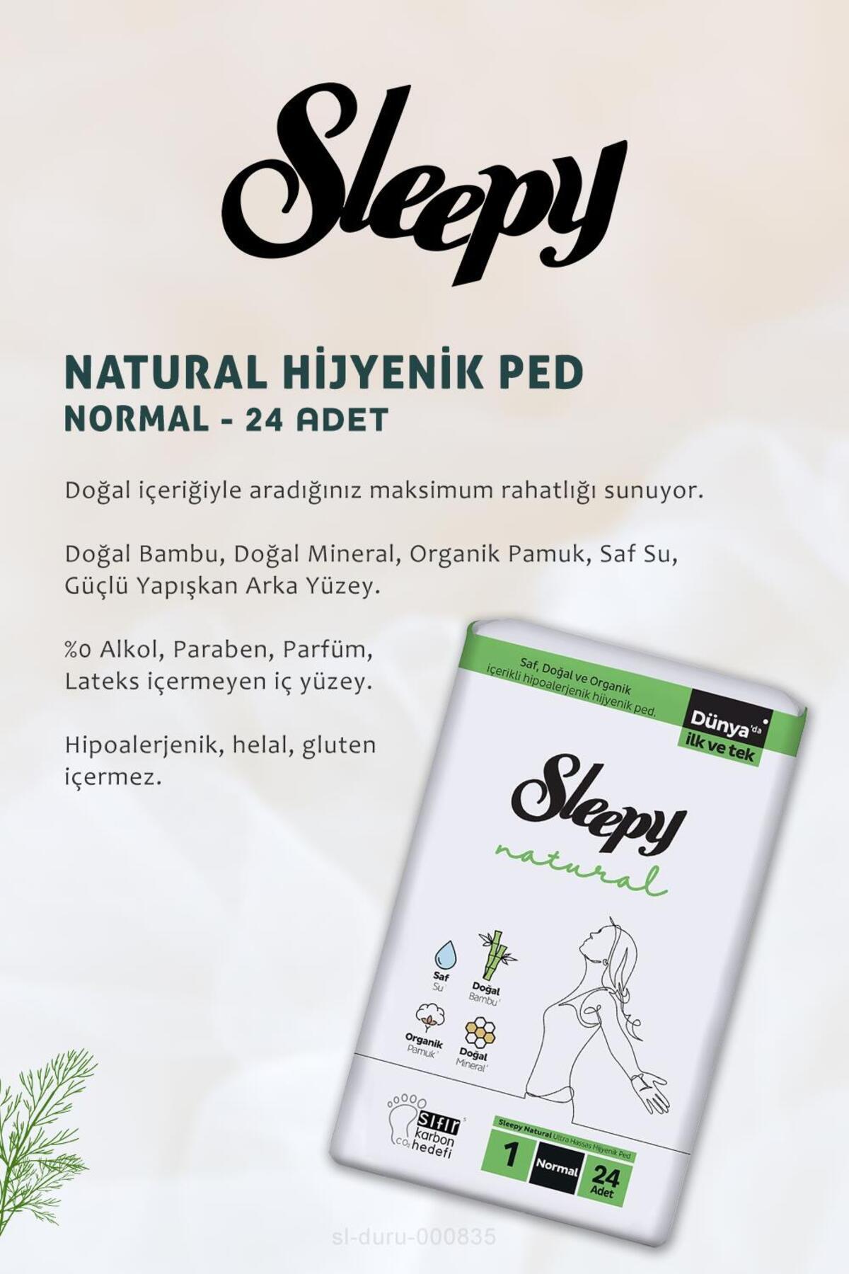 11 AL 10 ÖDE Natural Hassas Hijyenik Ped Normal 24 Adet ve Disk Pamuk