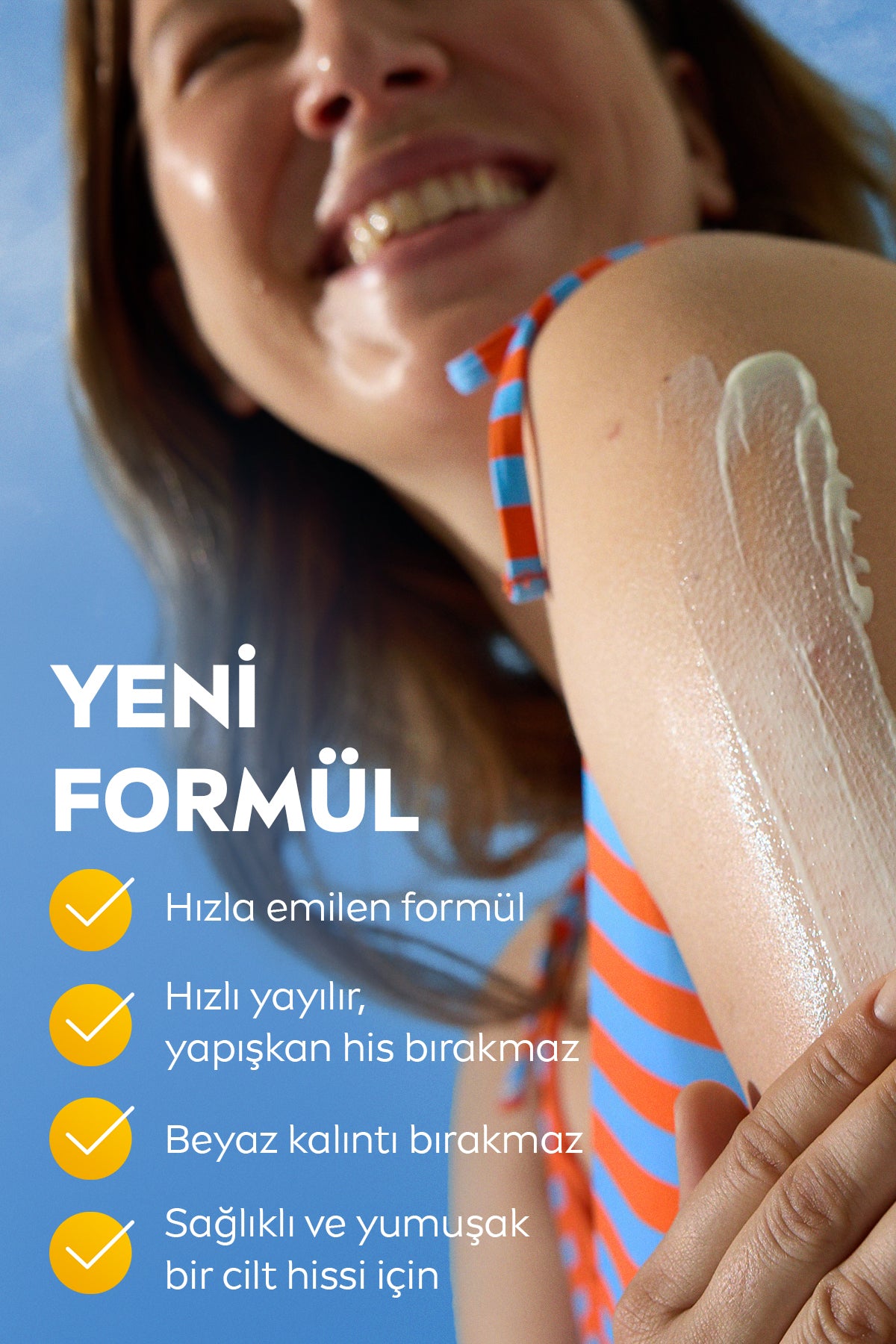 SUN SPF50+ Güneş Koruyucu Vücut Losyonu 200ml, Nemlendirici, Suya Dayanıklı, Yeni Nesil UV Filtresi