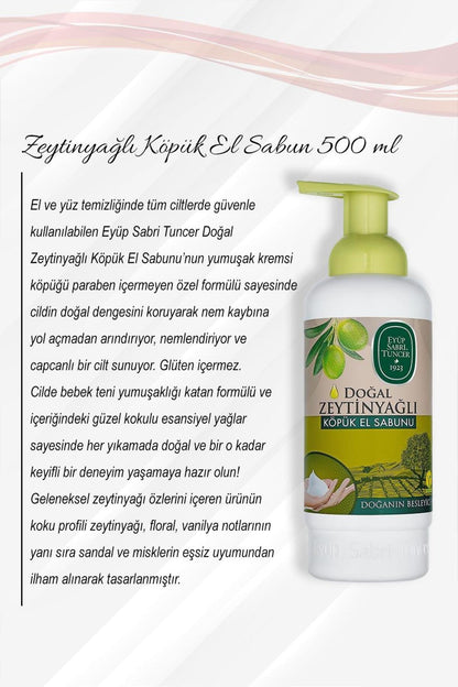 500 ml Sabunlar Amber, Zeytinyağ, Beyaz Sabun, Limon, Kiraz Ve Rosie Pamuğu Hediye