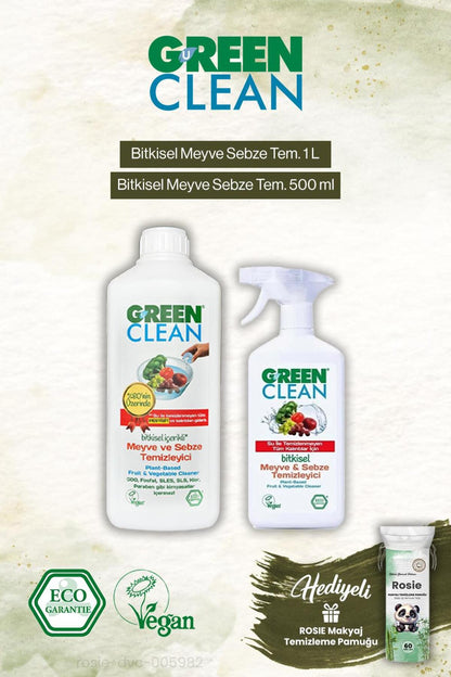 Meyve Sebze Temizleyici 500 ml ve 1000ml, Rosie Hediye