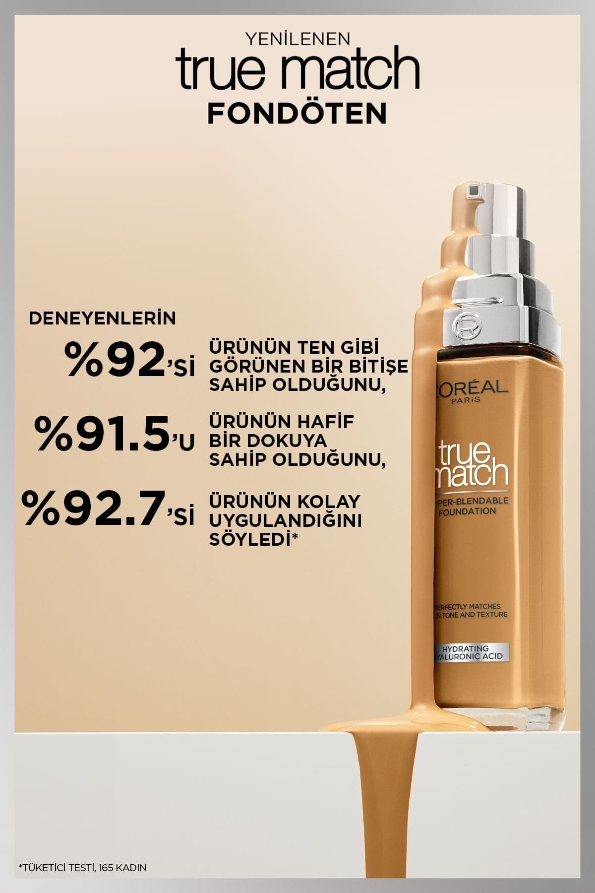 True Match Bakım Yapan Fondöten - 3N Nötr Alt Ton