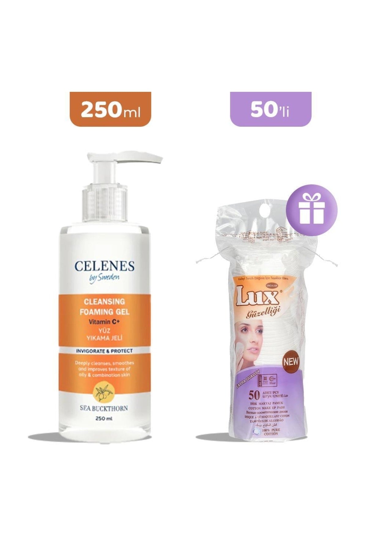 By Sweden Sea Buckthorn Temizleme Jeli 250 Ml, Pamuk Hediye