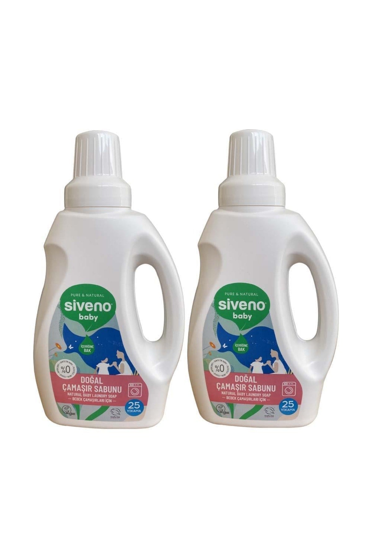 %100 Doğal Bebek Çamaşır Sabunu Kendinden Yumuşatıcılı Bitkisel Deterjan Konsantre 750 ml X 2 Adet
