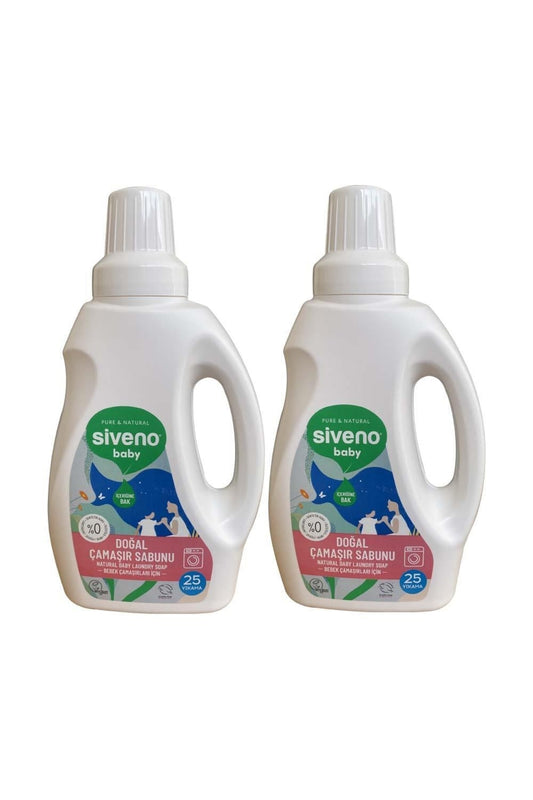 %100 Doğal Bebek Çamaşır Sabunu Kendinden Yumuşatıcılı Bitkisel Deterjan Konsantre 750 ml X 2 Adet