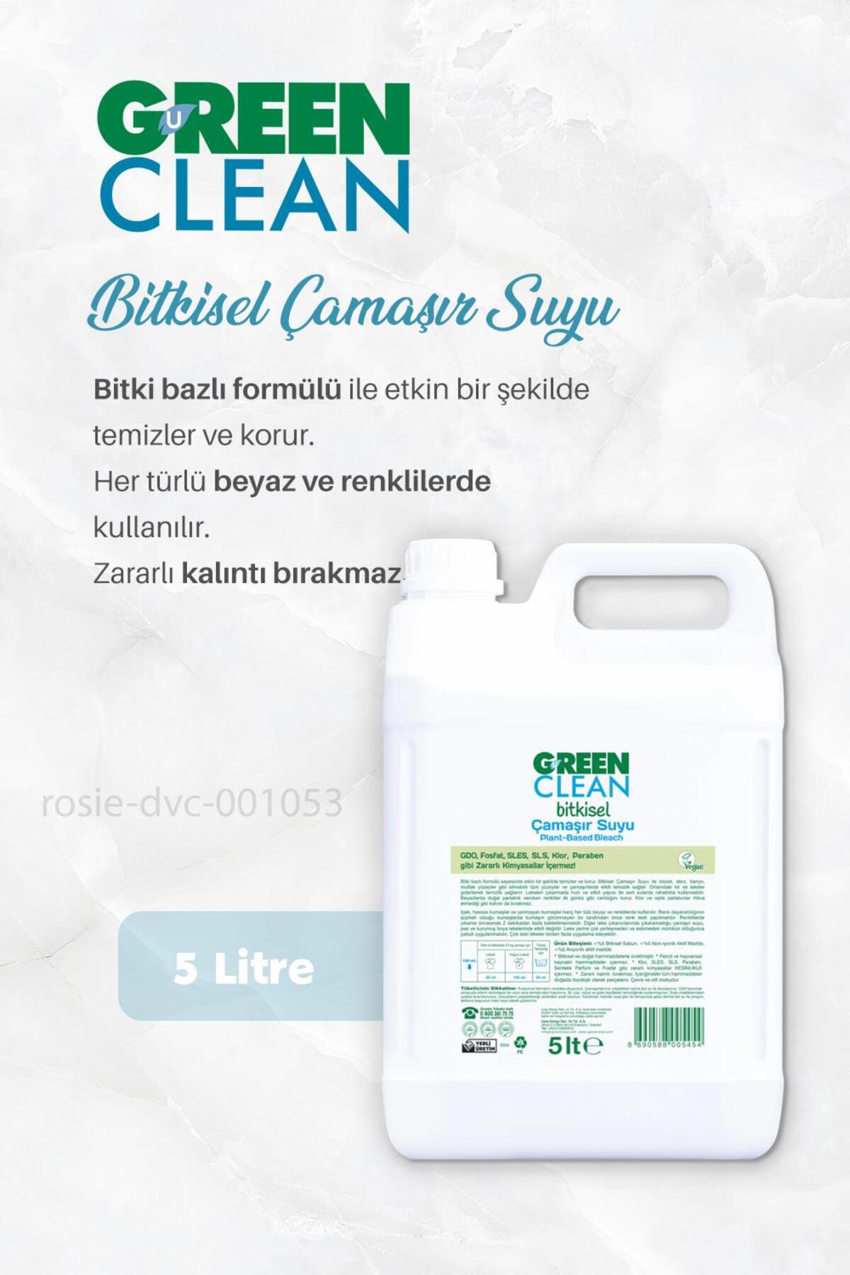 Bitkisel Çamaşır Suyu 5 lt ve ROSIE