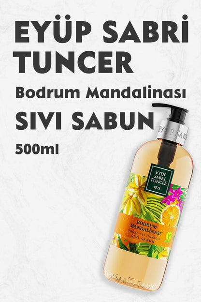 Bodrum Mandalinası Doğal Zeytinyağlı Sıvı Sabun 500 Ml