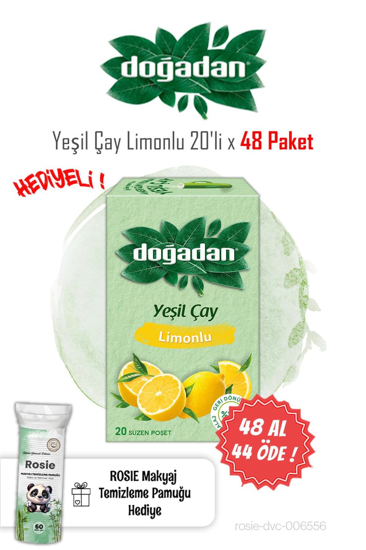 20'li 48 AL 44 ÖDE Limonlu Yeşil Çay ve ROSIE