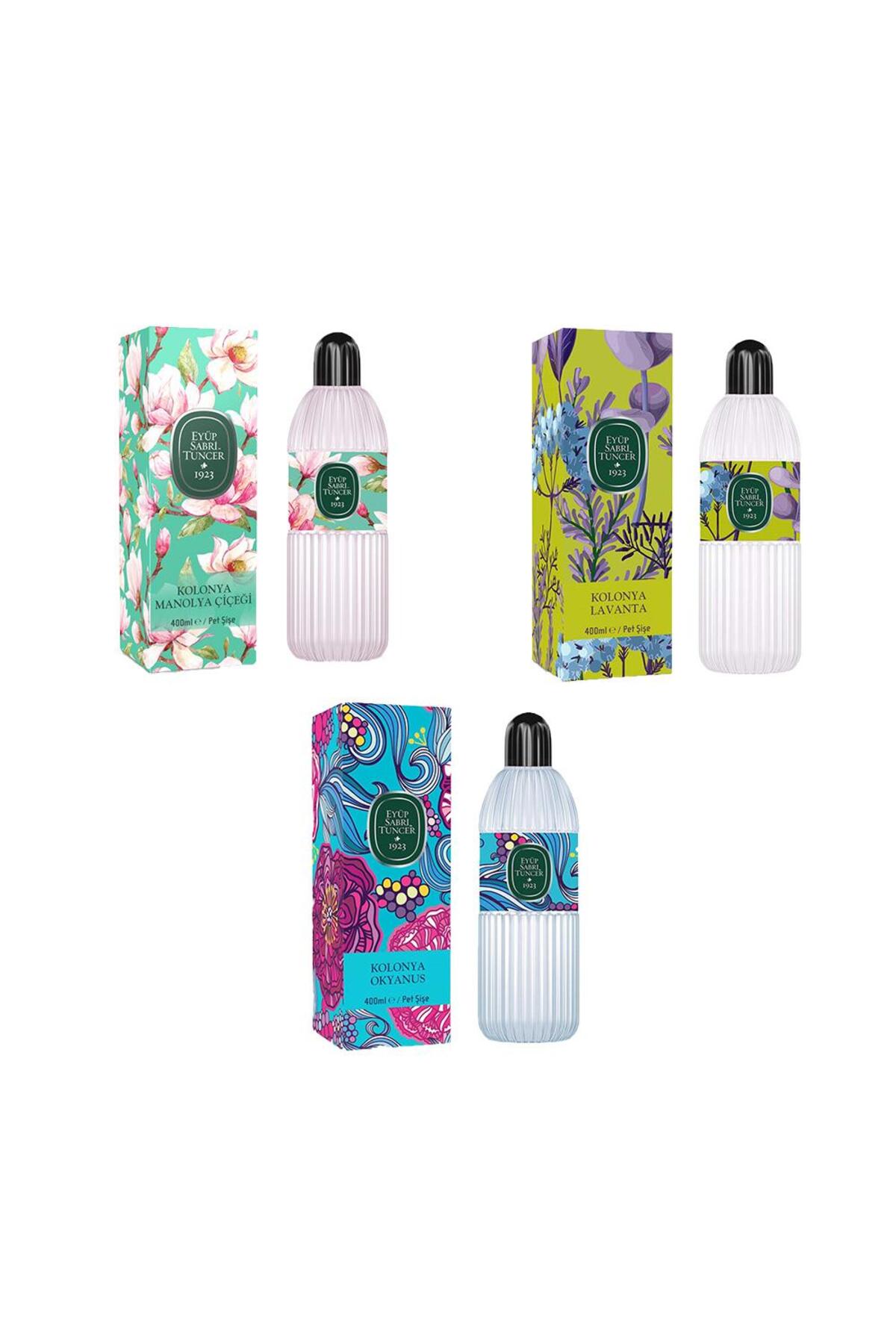Kolonya Okyanus, Manolya Çiçeği ve Lavanta Pet Şişe 400 ml