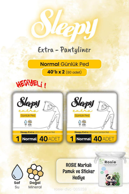 Extra Günlük Ped Normal 40'lı 2 Adet ve Rosie Hediye