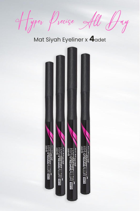Eyeliner Hyper Precise All Day Mat Siyah X 4 Adet