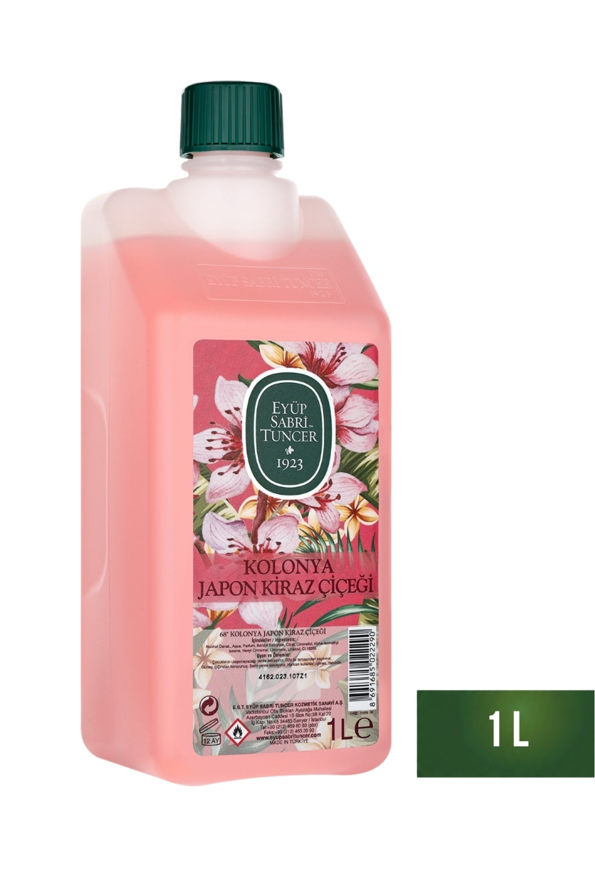 Japon Kiraz Çiçeği Kolonyası 1 lt - Koruma Kilitli Kapak
