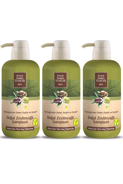 Doğal Zeytinyağlı Şampuan 600 ml x3 Adet