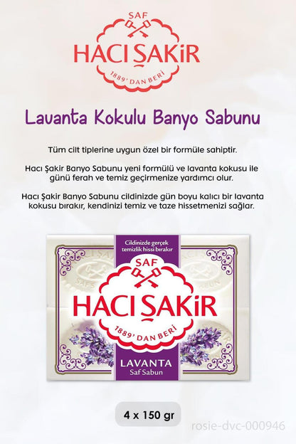 Hassasiyete Çözüm Diş Macunu 75 ml, H. Şakir Lavanta Kokulu Banyo Sabunu 4 x 150 gr ve ROSIE