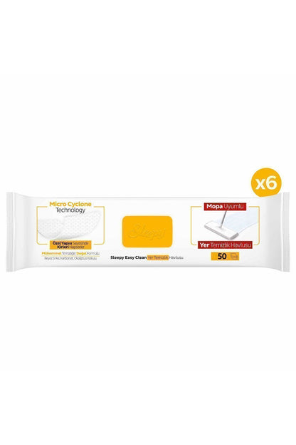 Easy Clean Arap Sabunu Katkılı Mopa Uyumlu Yer Temizlik Havlusu&mendili 6x50 (300 YAPRAK)