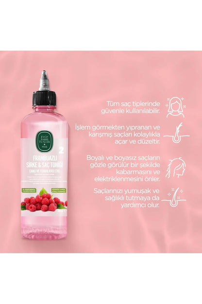 Saç Toniği 500ml Frambuazlı Sirkeli (5 Lİ SET)