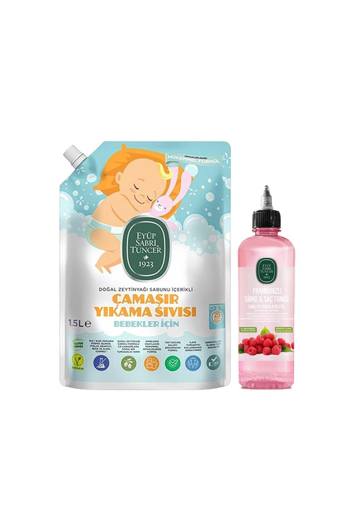 Saç Toniği & Sirke Frambuazlı ve Bebek Çamaşır Deterjanı