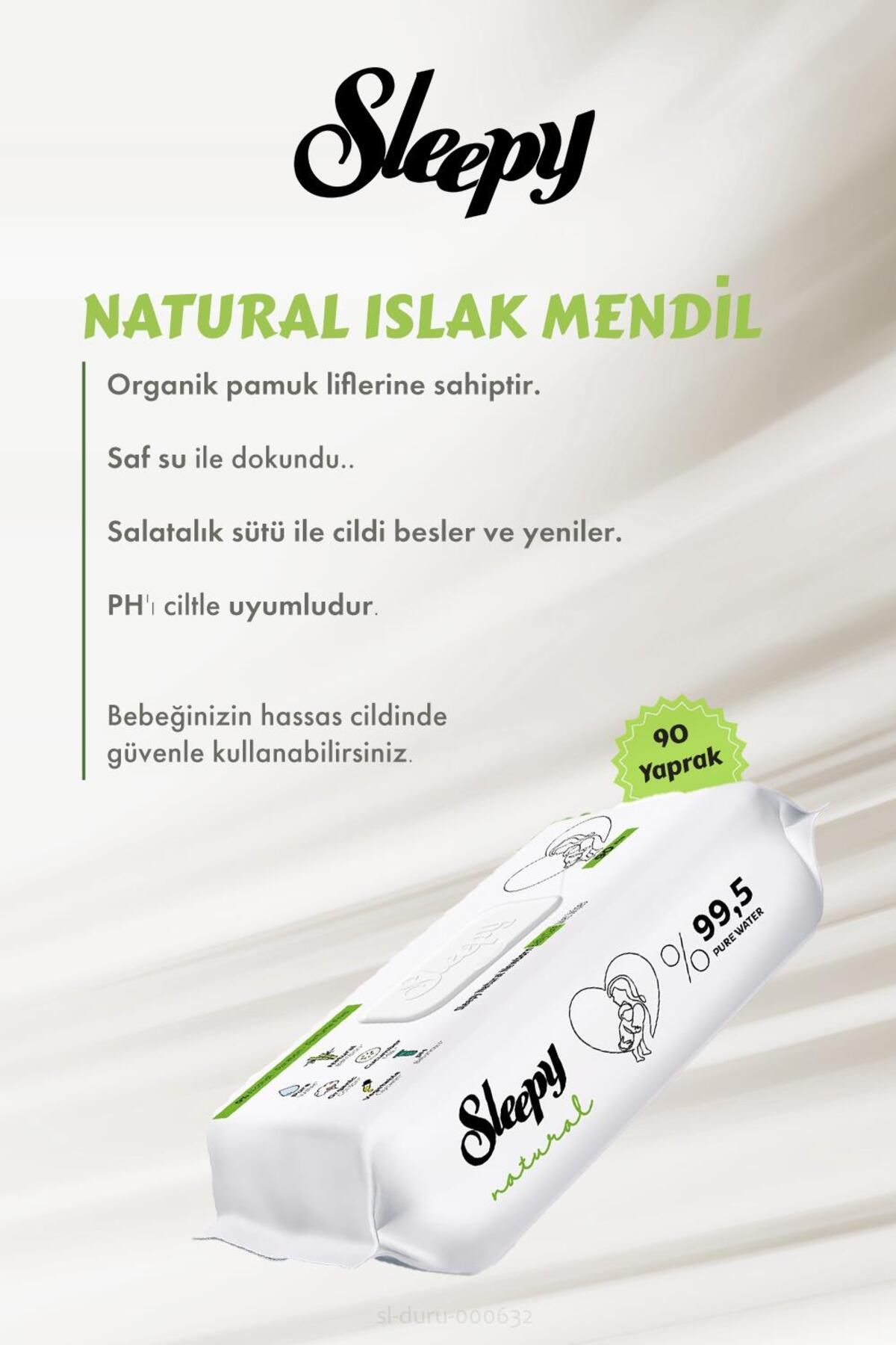 Natural Yenidoğan Islak Mendili 90 Adet 28 AL 25 ÖDE ve Bebek Pamuğu