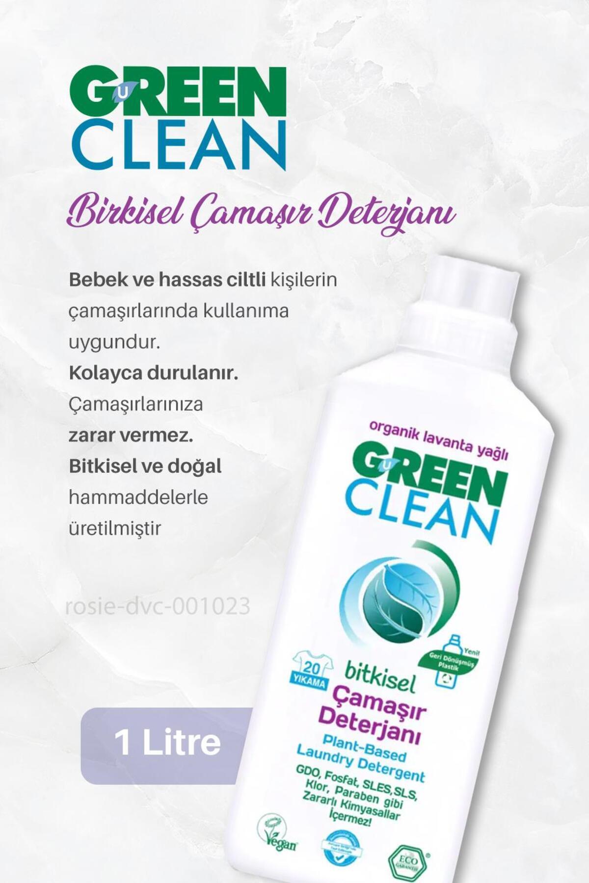 3 Adet Sensitive Bitkisel Çamaşır Deterjanı 1 lt ve ROSIE