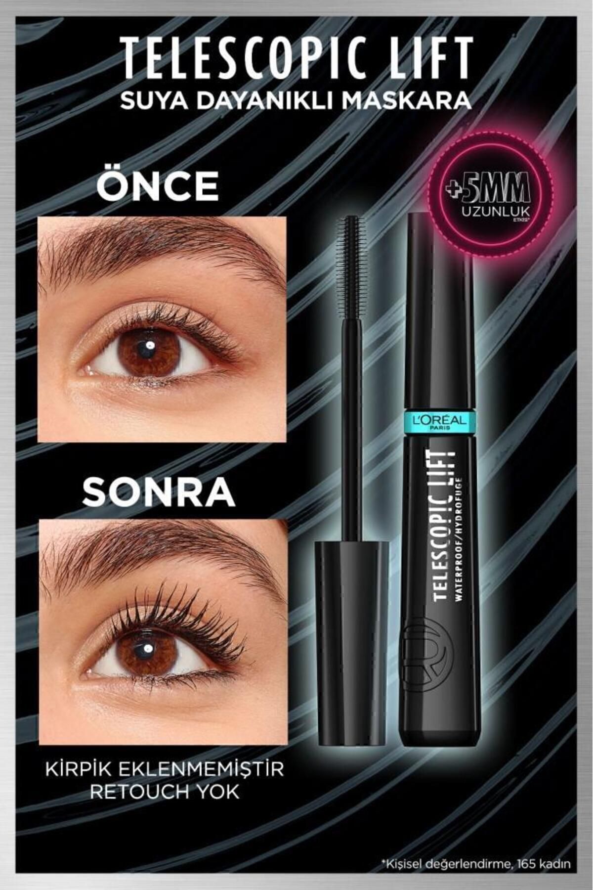 Telescopic Lift Suya Dayanıklı Maskara
