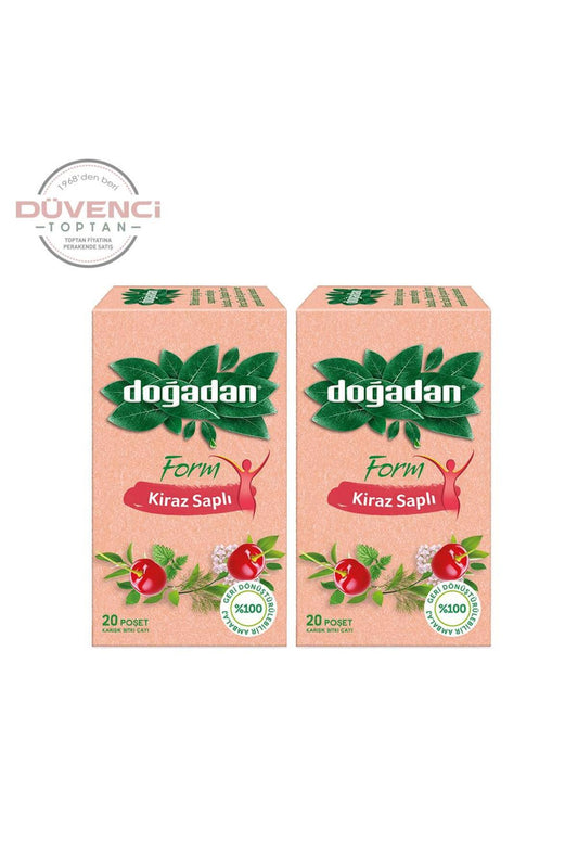 Form Çay Kiraz Saplı 20'li x 2 Adet