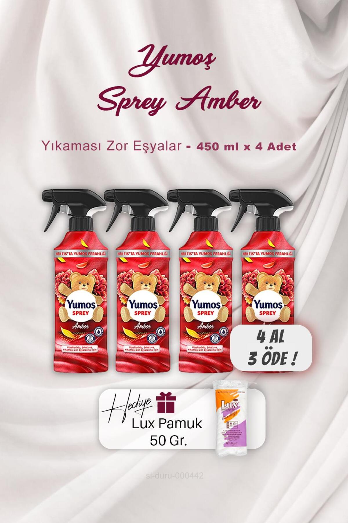 4 AL 3 ÖDE Sprey Amber 450 ml, Pamuk Hediyeli