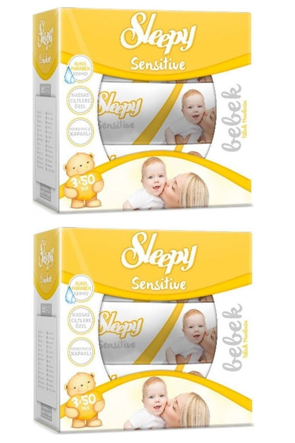 Sensitive Islak Havlu Mendil 50 Yaprak 6 Lı Set