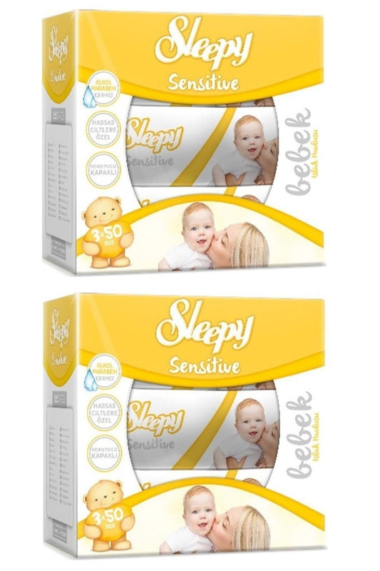 Sensitive Islak Havlu Mendil 50 Yaprak 6 Lı Set