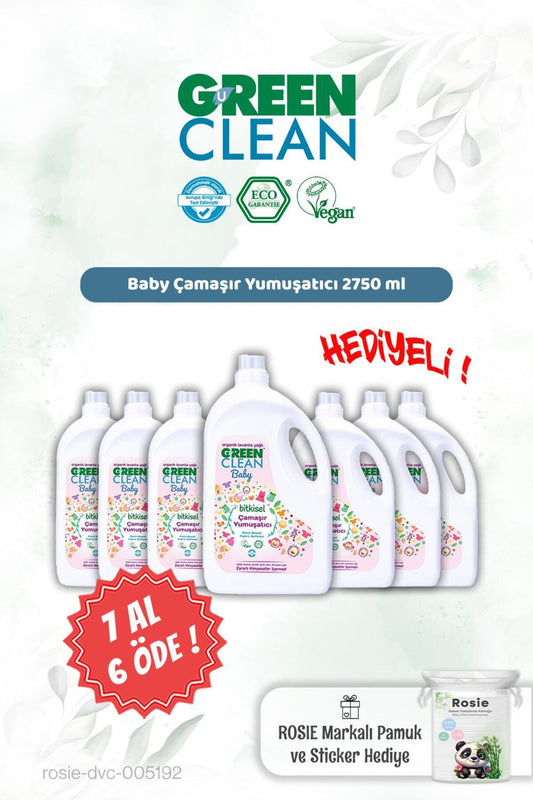 Baby Çamaşır Yumuşatıcı 2750 ml 7 AL 6 ÖDE ve Rosie Hediye