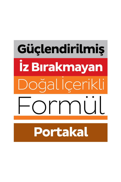 Meyve Serisi Yüzey Temizlik Havlusu Mendili Portakal 100 Yaprak