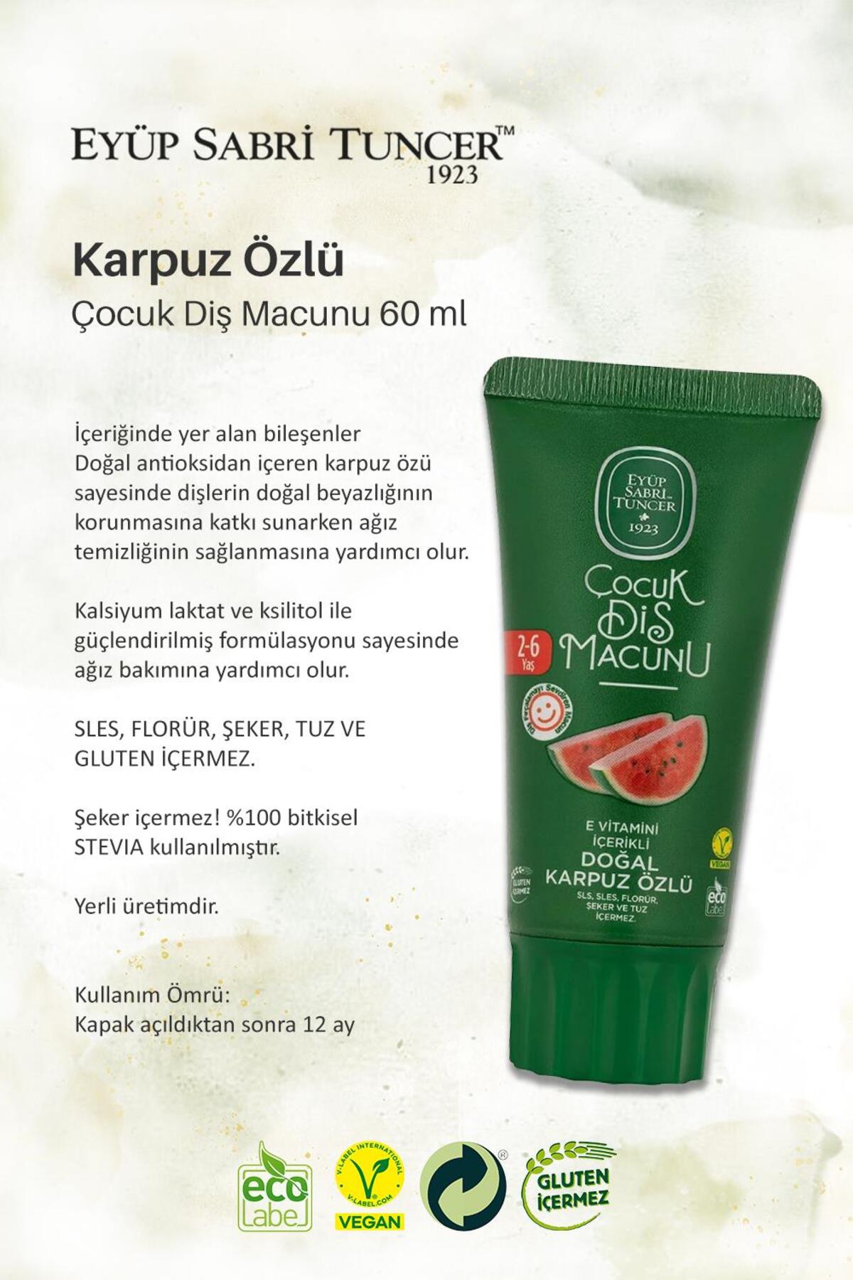 EST Karpuz ve Ananas Özlü Çocuk Diş Macunu 60 ml, ROSIE