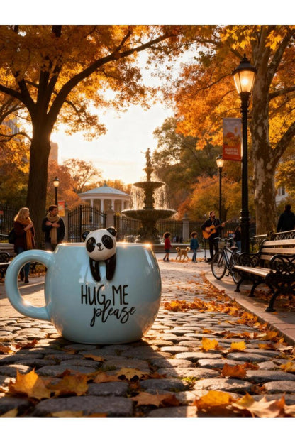 Panda Figürlü Seramik Kupa 350 ml