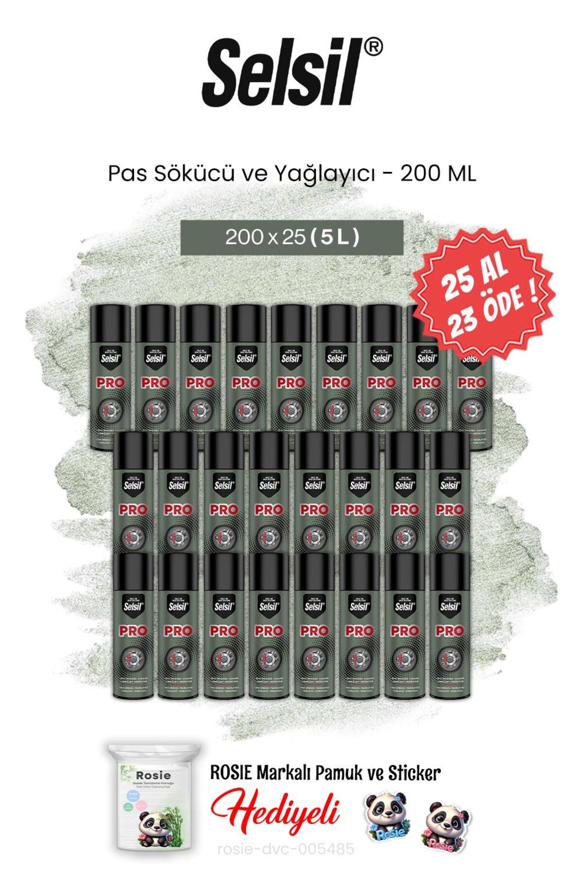 200 ml 25 AL 23 ÖDE Pas Sökücü ve Yağlayıcı ve rosie pamuk