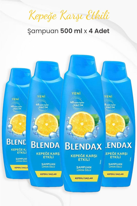Kepeğe Karşı Limon Özlü Şampuan 500 ml x 4 Adet